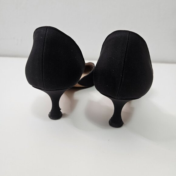 Manolo Blahnik Black D'Orsay Pumps - Picture 6 of 11